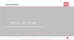Desktop Screenshot of musikmarkt.de